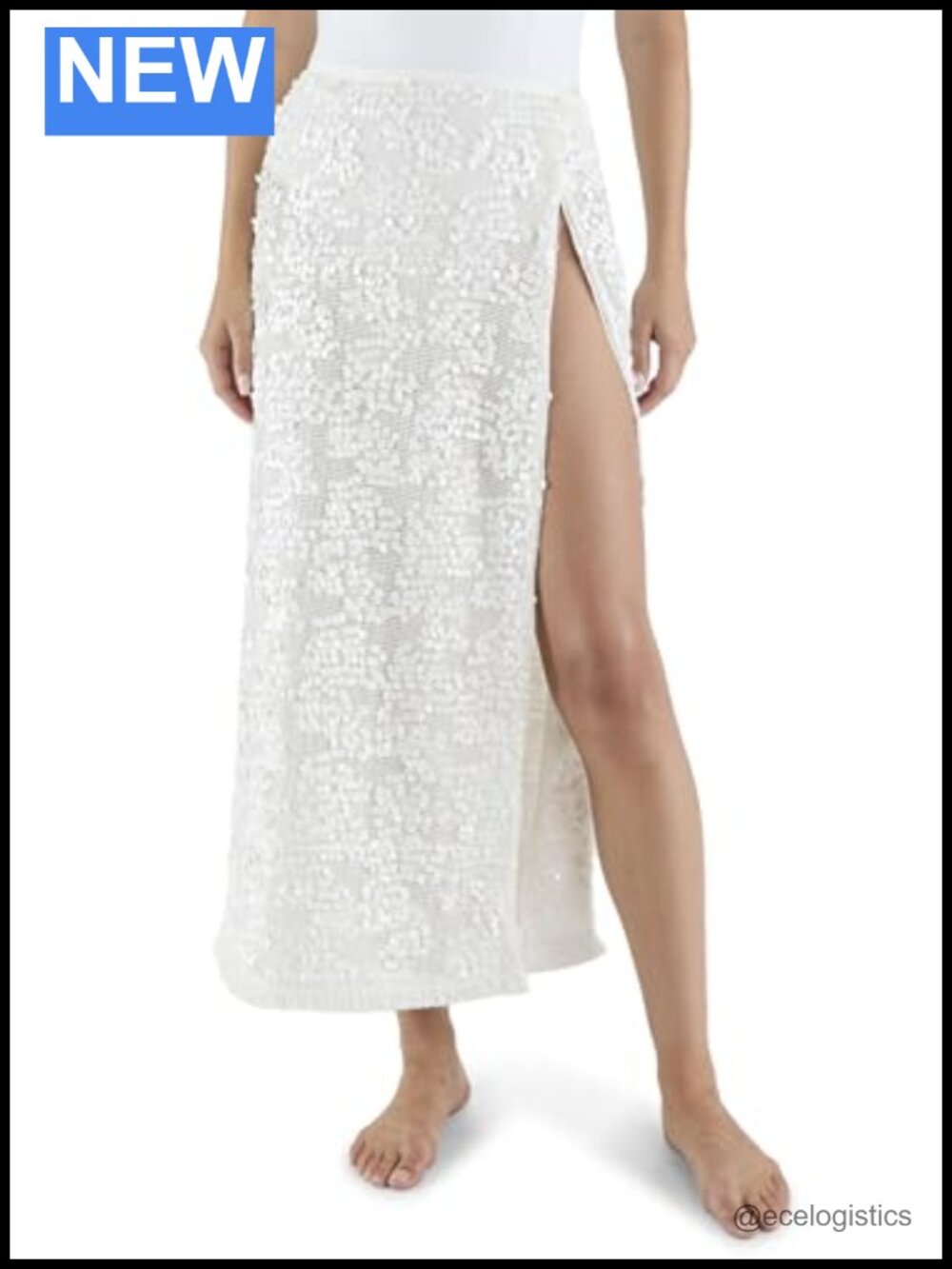 Sequin High Rise Cotton Skirt Hand Wash Spring Summer
